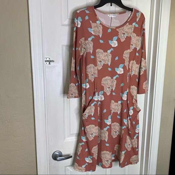 Downeast Floral Dress Size Medium - Picture 4 of 9